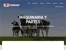 Tablet Screenshot of maquinariaypartes.com